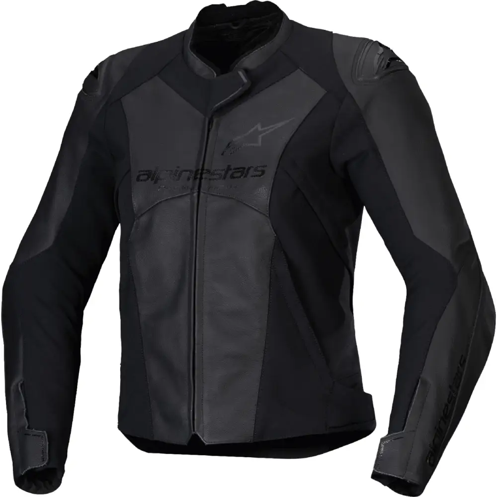 ALPINESTARS Stella Faster v3 Leather Jacket - Black/Black - US 2 / EU 38 3113625-1100-38