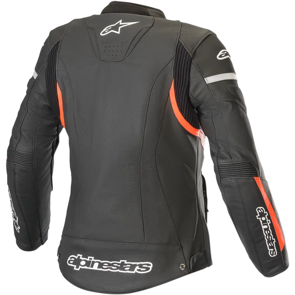 ALPINESTARS Stella Kira Leather Jacket - Black/Red - US 12 / EU 48 3112019-1030-48