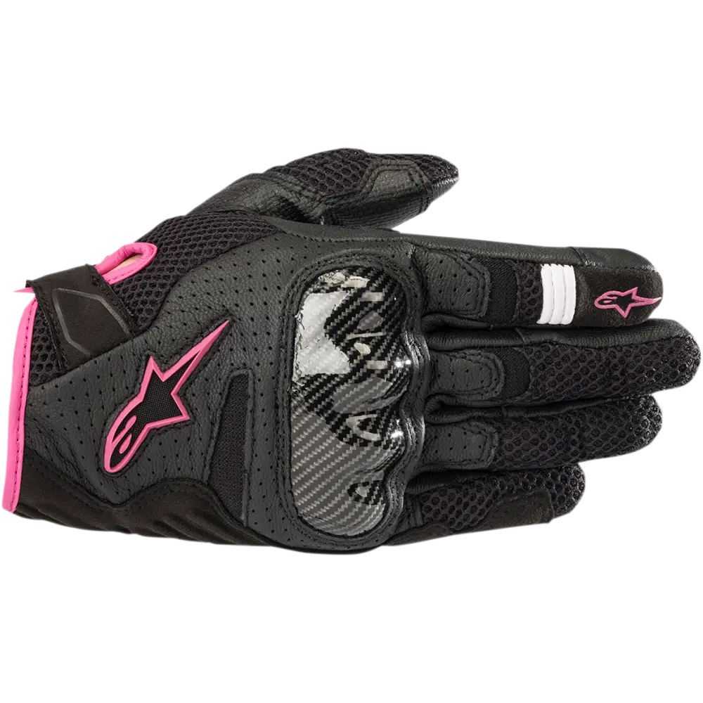 ALPINESTARS Stella SMX-1 Air V2 Gloves - Black/Fuchsia - Small 3590518-1039-S