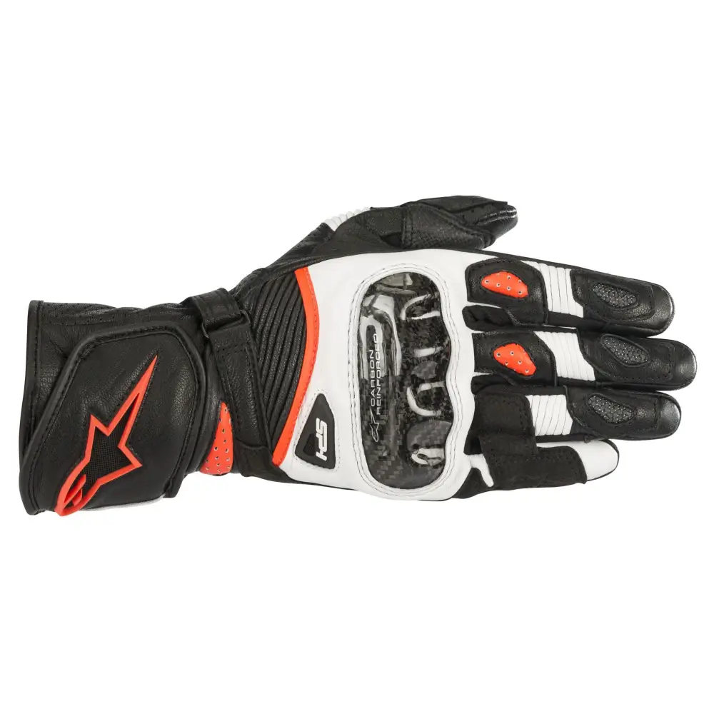 Alpinestars Stella SP-1 V2 Gloves - Black/White/Fluo Red - XL 3518119-1231-XL - Glove Group