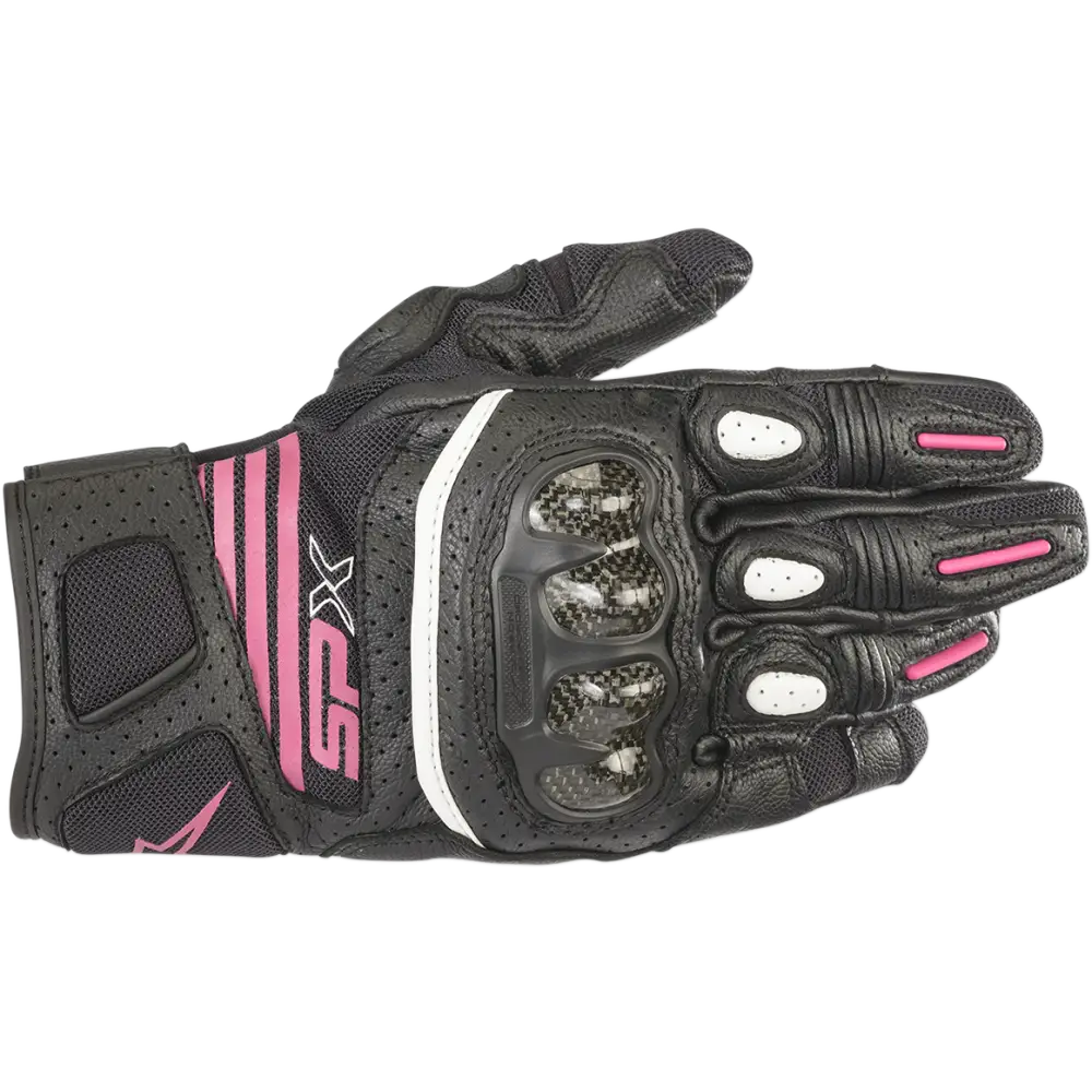 Alpinestars Stella SPX AC V2 Gloves - Black/Anthracite & Black/Fuchsia - Black/Fuchsia / Medium - Glove Group