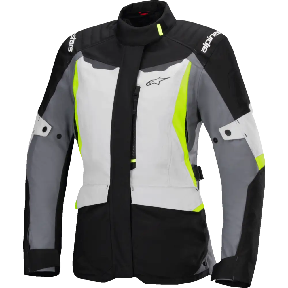 ALPINESTARS Stella ST-1 Waterproof Jacket - Ice Gray/Black/Yellow Fluo - Small 3210325-9145-S
