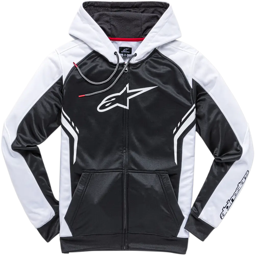 ALPINESTARS Strike Zip Hoodie - Black/White - Large 101953102-1020L