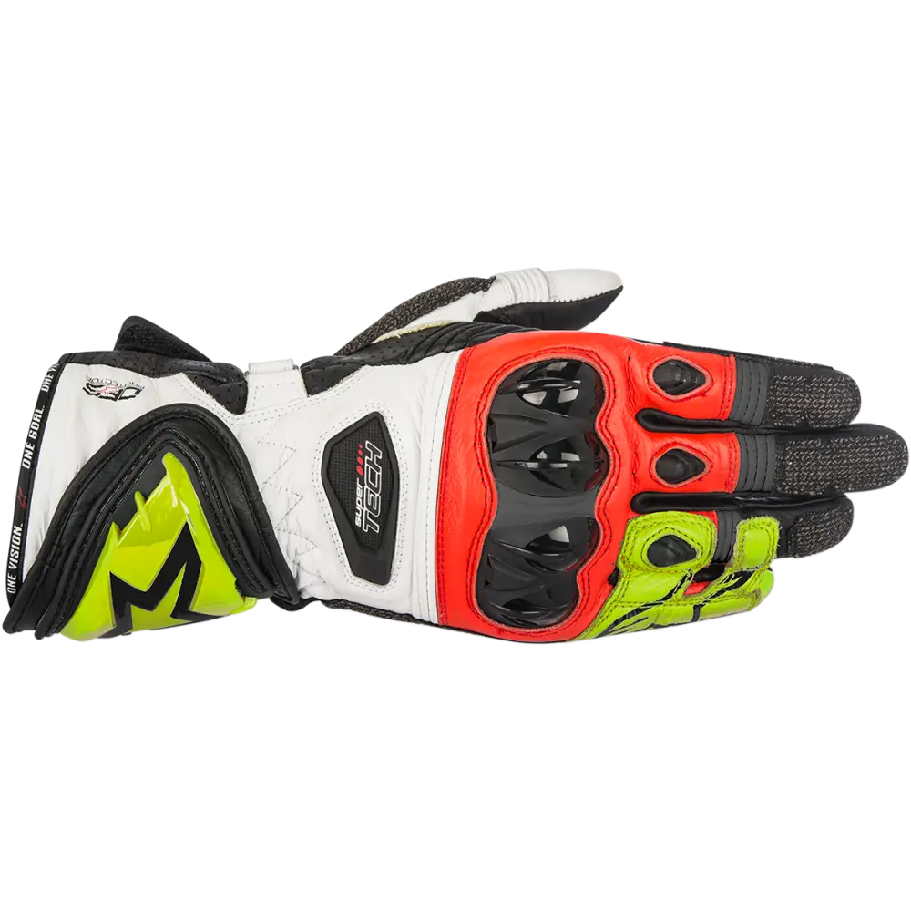 Alpinestars Supertech Gloves - Black/Fluo Yellow/Red - 3XL