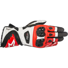 ALPINESTARS Supertech Gloves - Black/White/Red -Large 3556017-123-L