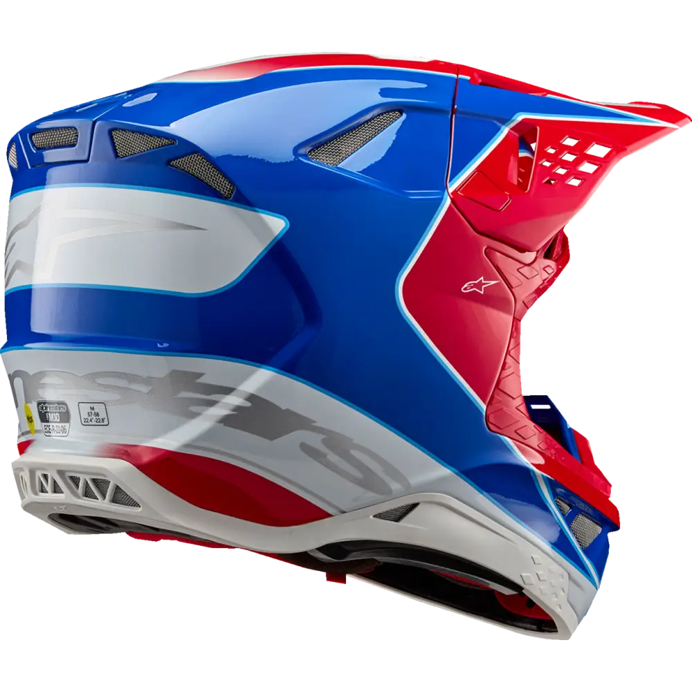 ALPINESTARS Supertech M10 Helmet - Aeon - MIPS? - Gloss Bright Red/Blue - XS 8301923-3017-XS
