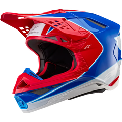 ALPINESTARS Supertech M10 Helmet - Aeon - MIPS? - Gloss Bright Red/Blue - Medium 8301923-3017-M