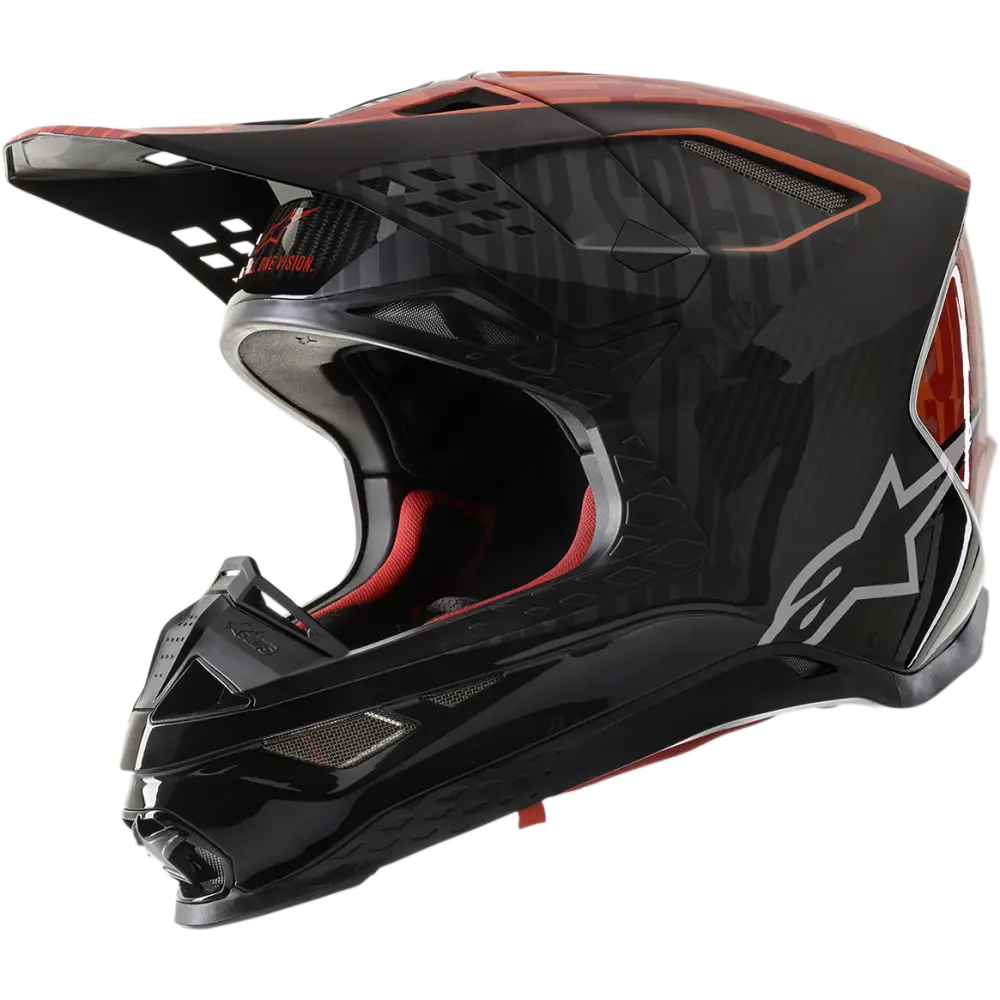 ALPINESTARS Supertech M10 Helmet - Alloy - MIPS - Black/Orange/Red - XS 8301720-1403-XS