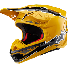 ALPINESTARS Supertech M10 Helmet - Ampress - MIPS? - Gloss Black/Yellow - XS 8300823-1414-XS