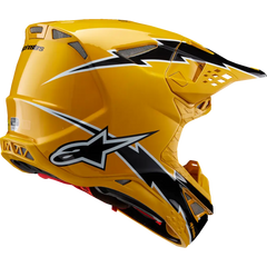 ALPINESTARS Supertech M10 Helmet - Ampress - MIPS? - Gloss Black/Yellow - Medium 8300823-1414-M