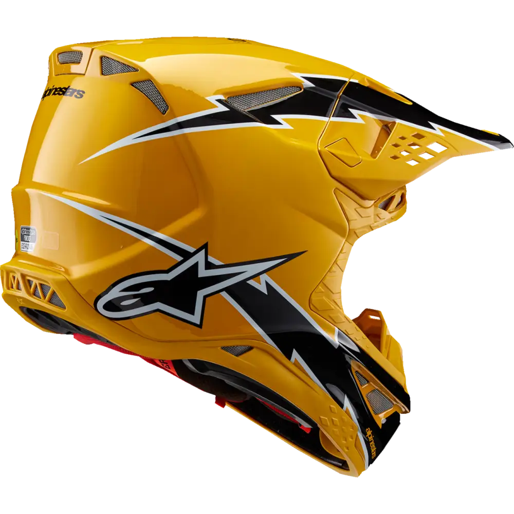 ALPINESTARS Supertech M10 Helmet - Ampress - MIPS? - Gloss Black/Yellow - 2XL 8300823-1414-2X