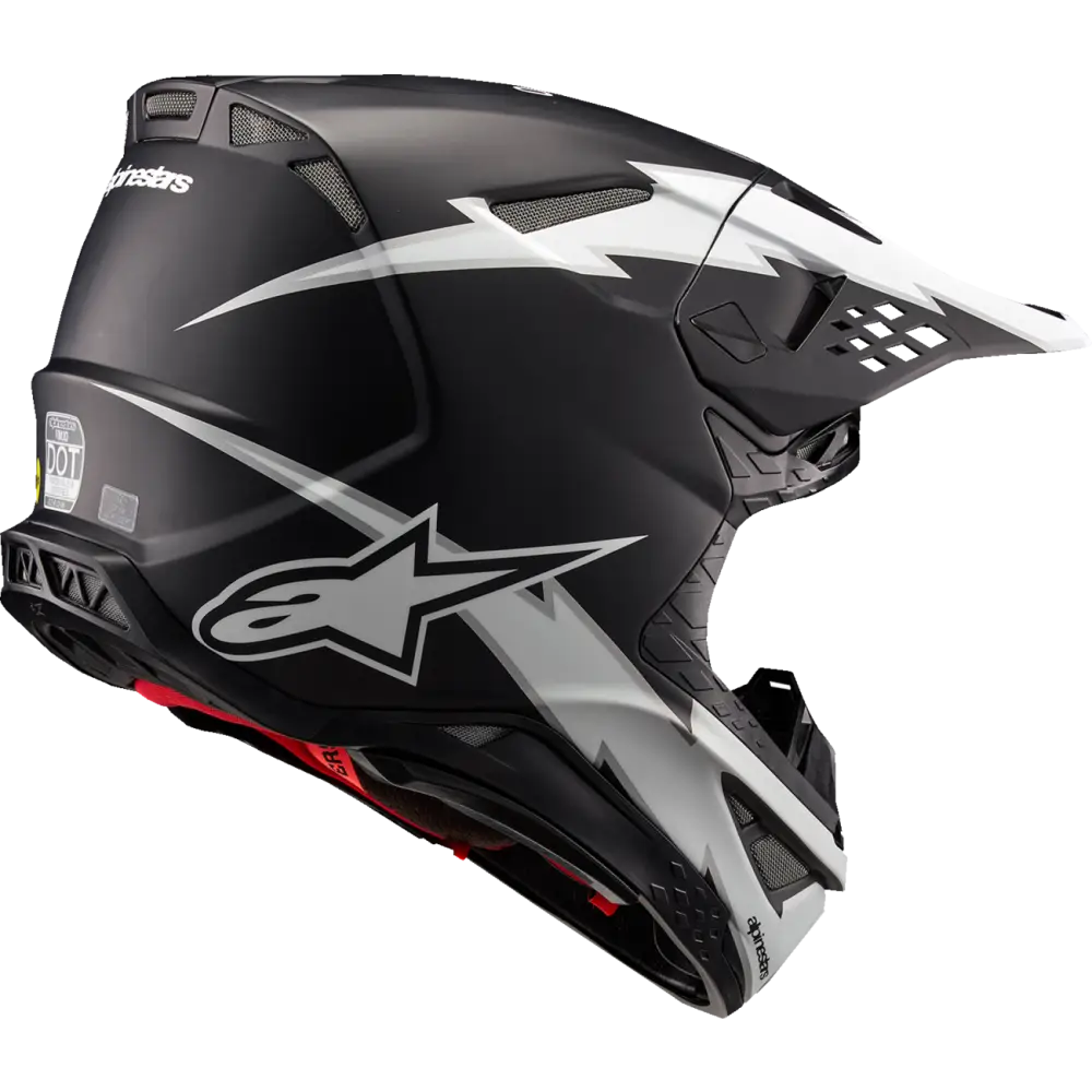ALPINESTARS Supertech M10 Helmet - Ampress - MIPS? - Matte Black/White - Small 8300823-1121-S