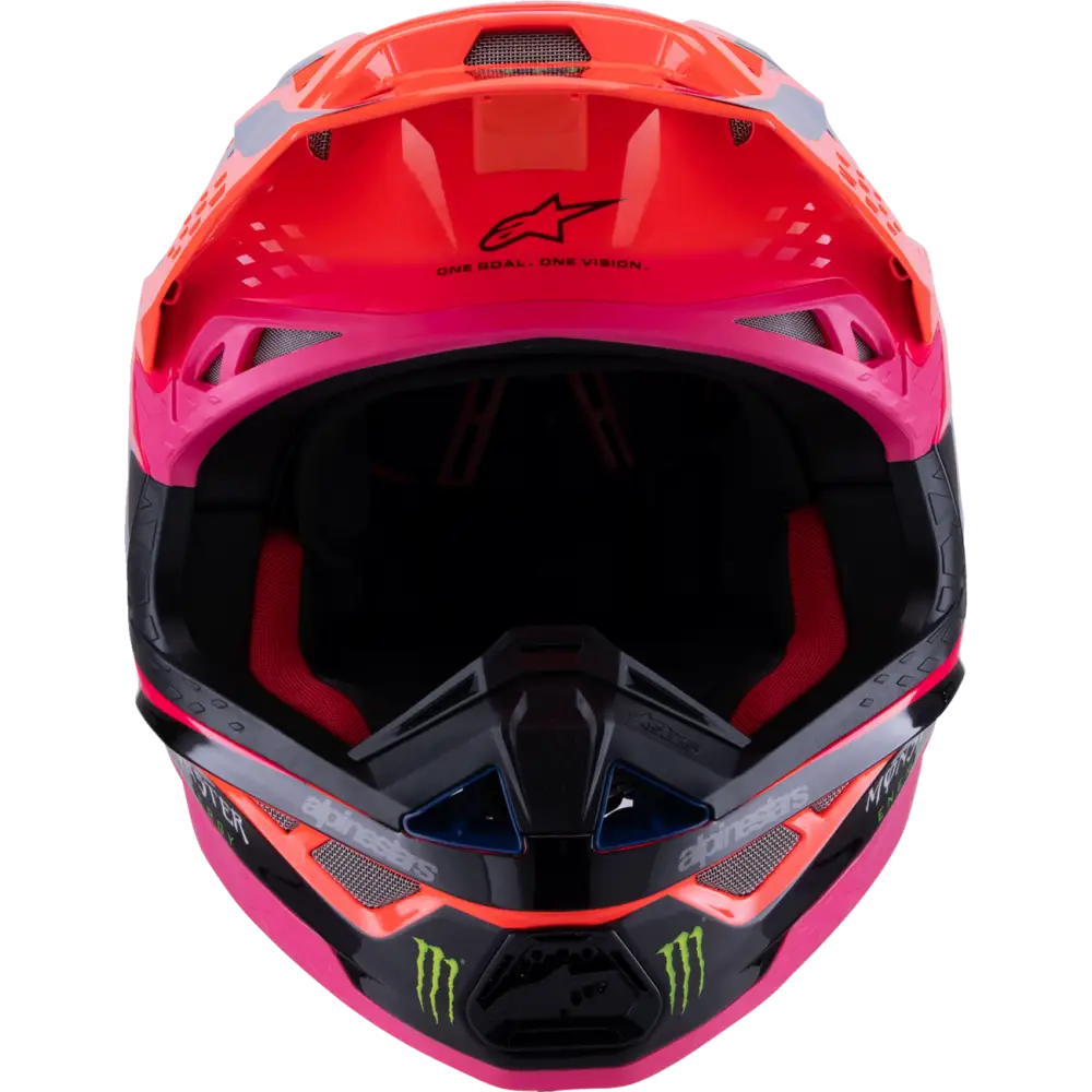 ALPINESTARS Supertech M10 Helmet - Deegan Monster - MIPS? - Gloss Orange Fluo/Purple/Pink Fluo - XL 8300425-433-XL