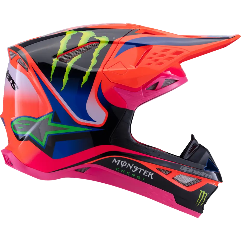 ALPINESTARS Supertech M10 Helmet - Deegan Monster - MIPS? - Gloss Orange Fluo/Purple/Pink Fluo - XL 8300425-433-XL