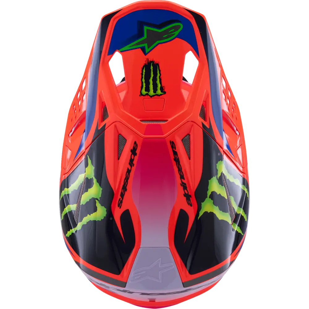 ALPINESTARS Supertech M10 Helmet - Deegan Monster - MIPS? - Gloss Orange Fluo/Purple/Pink Fluo - XS 8300425-433-XS