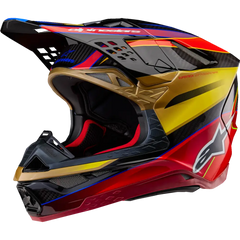 ALPINESTARS Supertech M10 Helmet - Era - MIPS? - Gloss Gold/Yellow/Rio Red - Large 8301223-5938-L