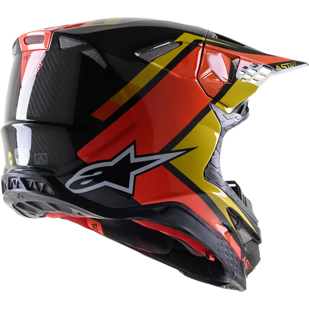 ALPINESTARS Supertech M10 Helmet - Meta 2 - MIPS? - Black/Yellow/Orange - 2XL 8300422-1549-2X