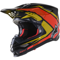 ALPINESTARS Supertech M10 Helmet - Meta 2 - MIPS? - Black/Yellow/Orange - Large 8300422-1549-LG