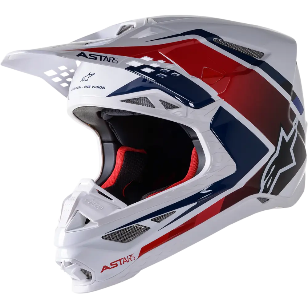 ALPINESTARS Supertech M10 Helmet - Meta 2 - MIPS? - White/Red/Blue - 2XL 8300422-2378-2X