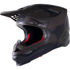 ALPINESTARS Supertech M10 Helmet - Squad - MIPS? - Dark Brown/Gold - Large 8302823-839-LG