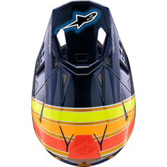 ALPINESTARS Supertech M10 Helmet - TLD Edition 25 - MIPS? - Gloss Dark Blue/Orange/Yellow/Fluo Red - XL 8300225-7156-XL