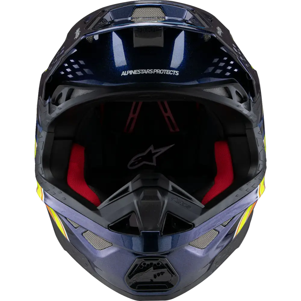ALPINESTARS Supertech M10 Helmet - TLD Edition 25 - MIPS? - Gloss Dark Blue/Orange/Yellow/Fluo Red - Large 8300225-7156-L