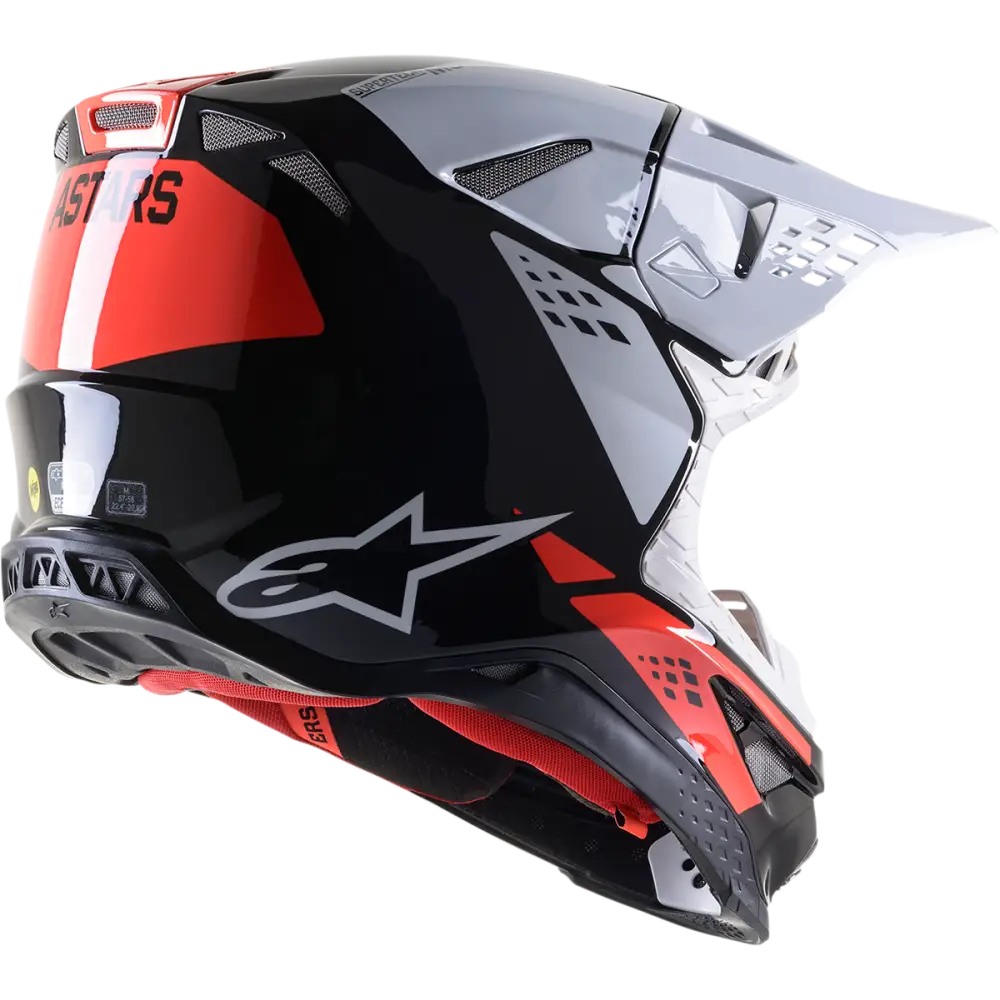 ALPINESTARS Supertech M8 Helmet - Factory - Black/White/Red - XL 8302922-1233-XL