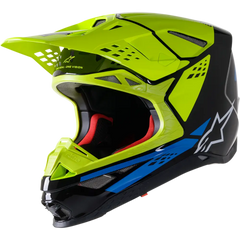 ALPINESTARS Supertech M8 Helmet - Factory - Black/Yellow/Blue - Large 8302922-1578-LG