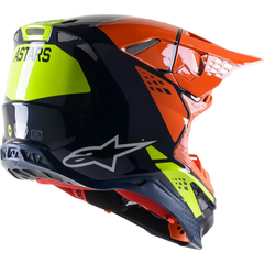 ALPINESTARS Supertech M8 Helmet - Factory - Blue/Orange/Yellow - Large 8302922-7445-LG