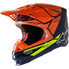ALPINESTARS Supertech M8 Helmet - Factory - Blue/Orange/Yellow - XL 8302922-7445-XL