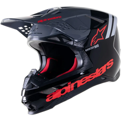 ALPINESTARS Supertech M8 Helmet - Radium 2 - MIPS? - Gloss Black/Neon Red - Small 8301523-1397-SM