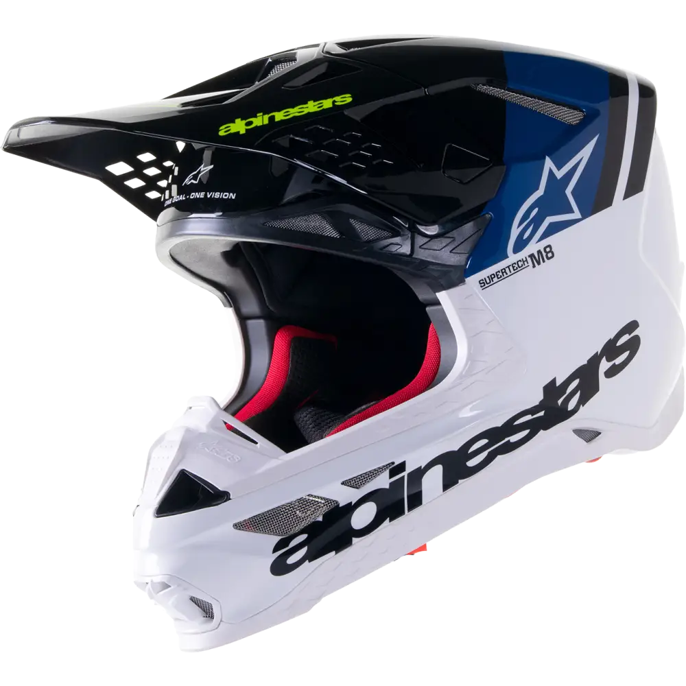 ALPINESTARS Supertech M8 Helmet - Radium 2 - MIPS? - Gloss Blue/White - XS 8301523-9702-XS