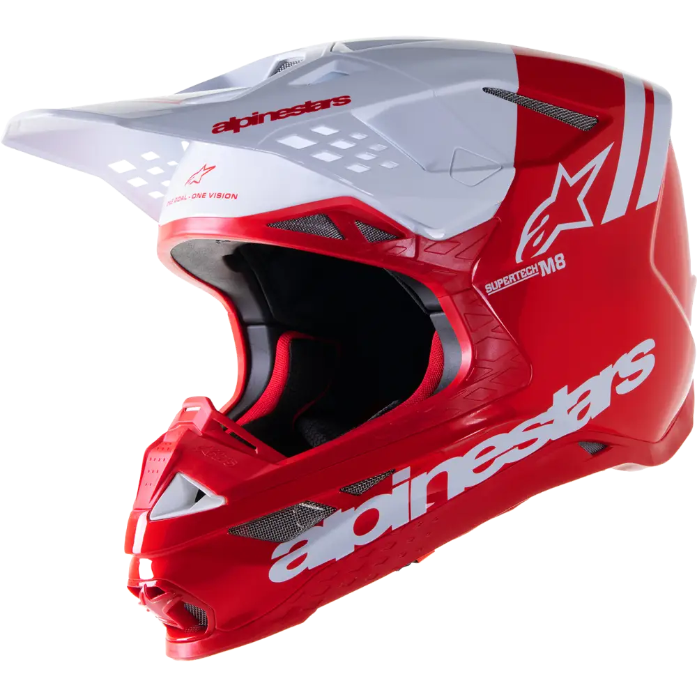 ALPINESTARS Supertech M8 Helmet - Radium 2 - MIPS? - Gloss Red/White - 2XL 8301523-3012-2X