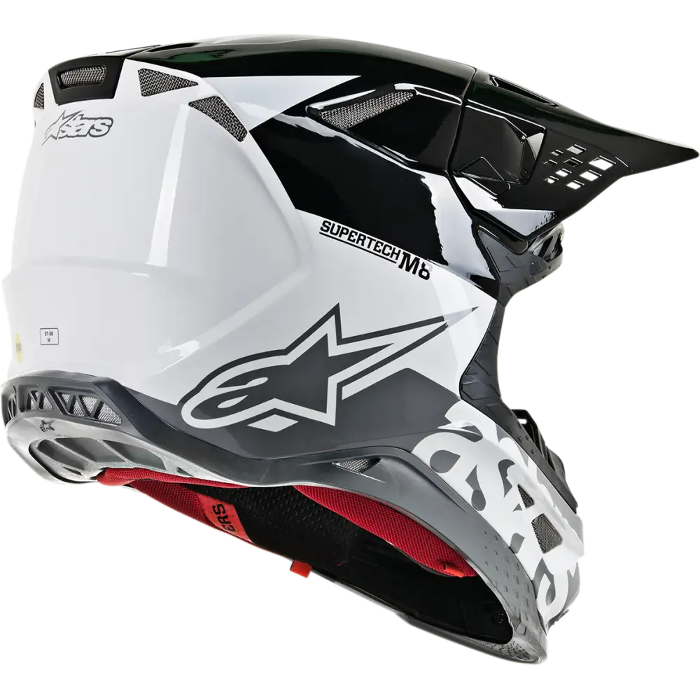 ALPINESTARS Supertech M8 Helmet - Radium - MIPS? - White/Black/Mid Gray Glossy - 2XL 8301519-2182-2X