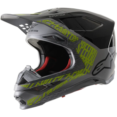 ALPINESTARS Supertech M8 Helmet - Triple - MIPS - Silver/Black/Yellow Fluo - Small 8301319-1955-SM