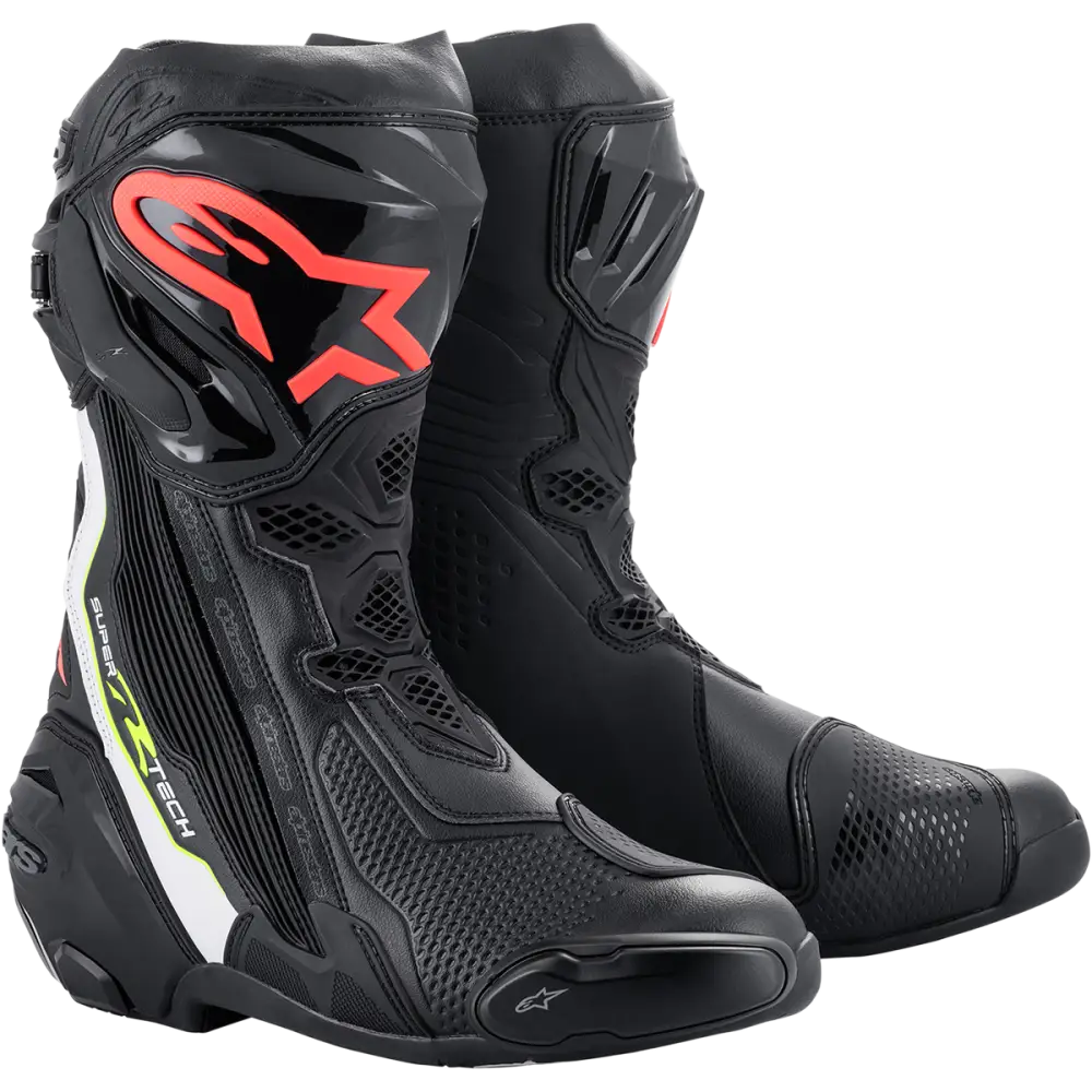 Alpinestars Supertech R Boots - Black/Red - Various Sizes Available - US 10.5 / EU 45 - Boots