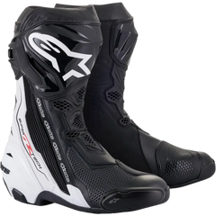 ALPINESTARS Supertech R Boots - Black/White - US 8 / EU 42 2220021-12-42