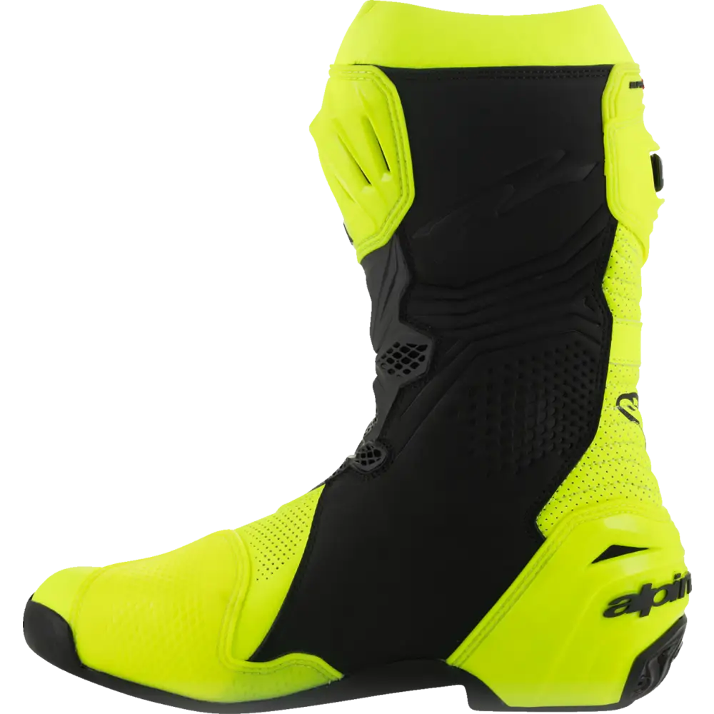ALPINESTARS Supertech R Vented Boots - Fluorescent Yellow/Black - US 7.5/EU 41 2220121-551-41