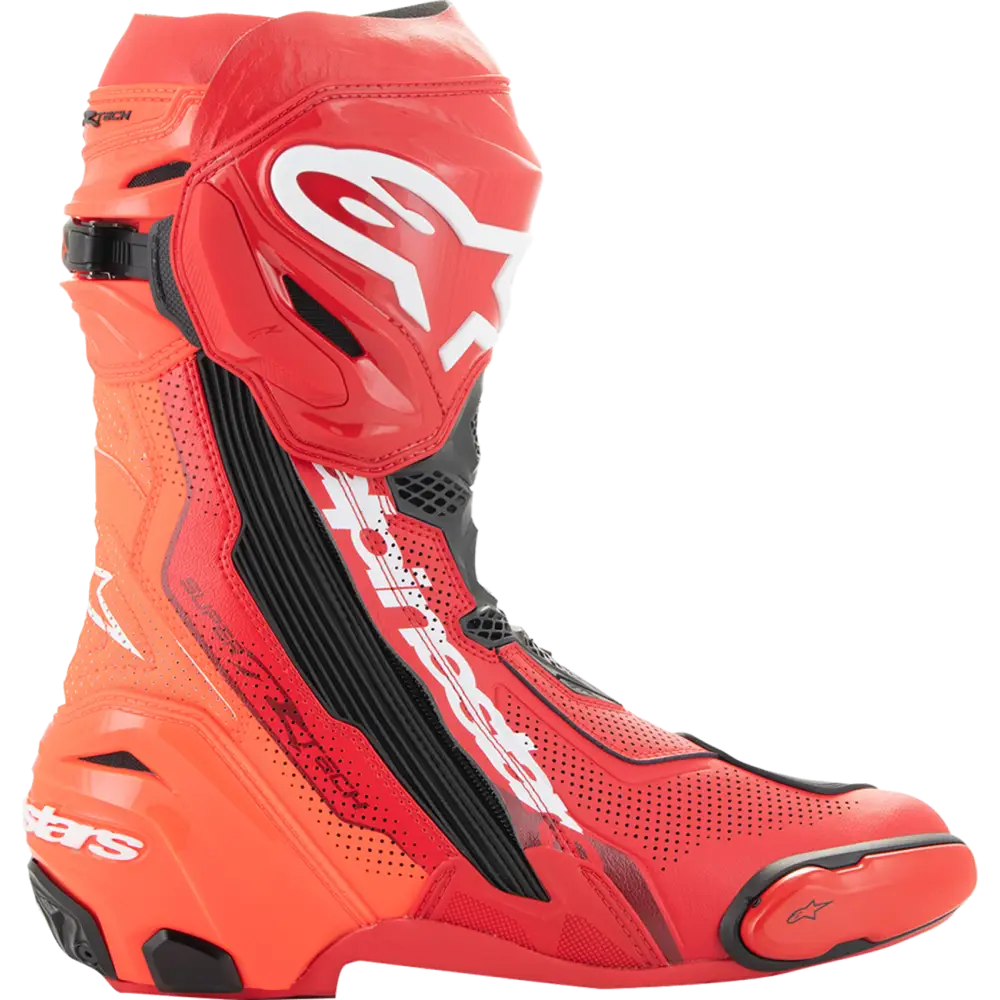 ALPINESTARS Supertech R Vented Boots - Red - US 6/EU 39 2220121-3029-39