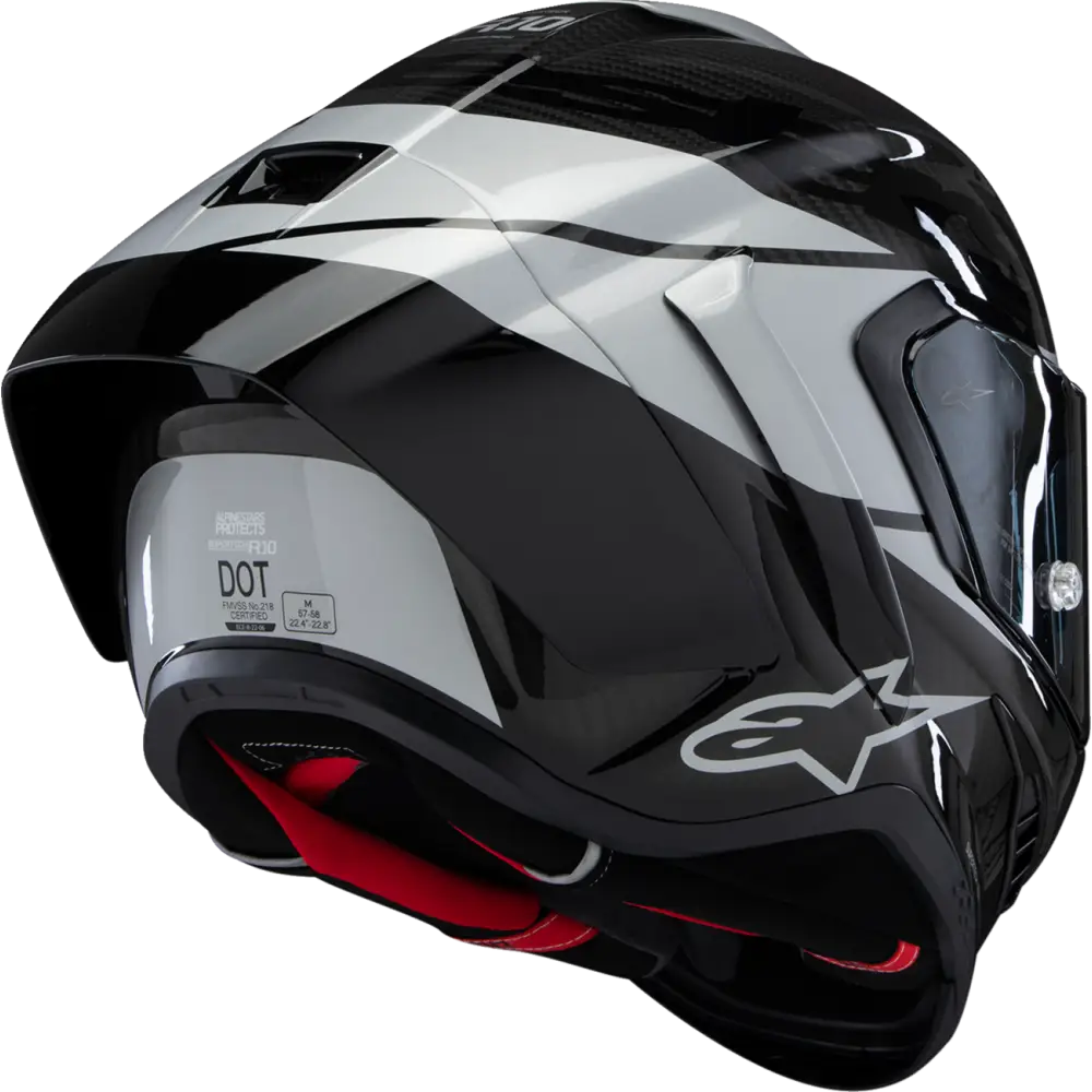 ALPINESTARS Supertech R10 Helmet - Element - Carbon/Silver/Black - 2XL 8200324-1368-XXL