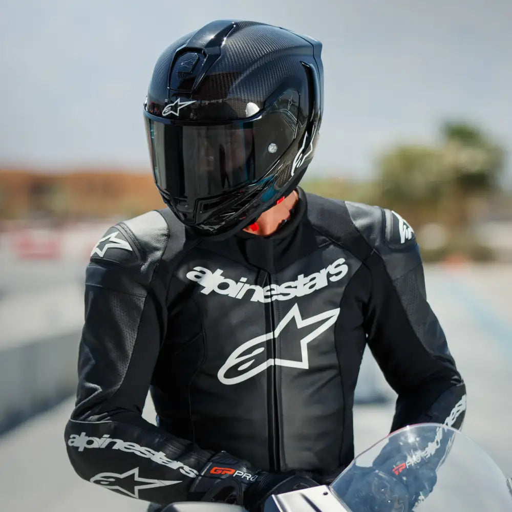 Alpinestars Supertech R10 Helmet - Solid - Carbon Black