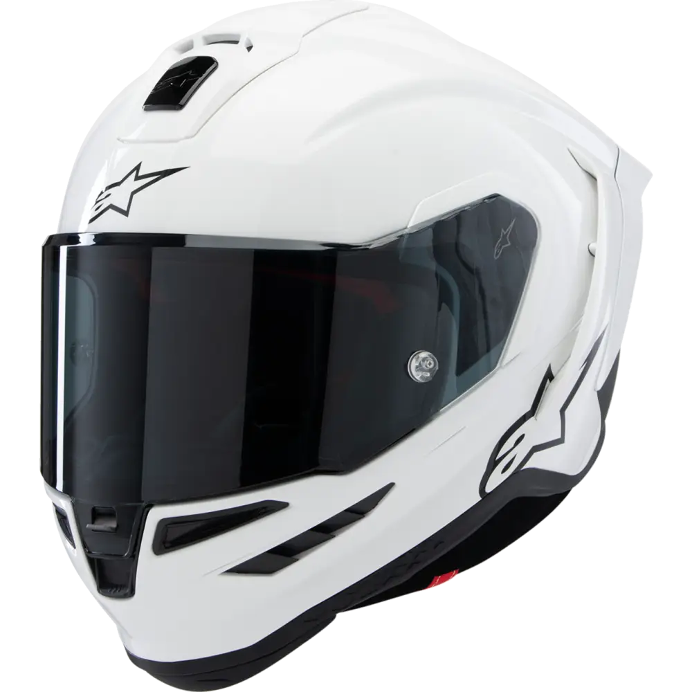 Alpinestars Supertech R10 Helmet & Spoiler - Solid - Gloss White - 2XL / Helmet