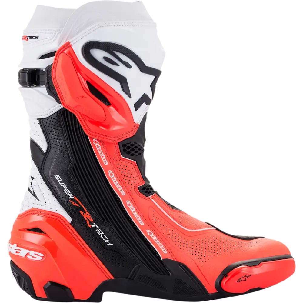 ALPINESTARS Supertech V Boots - Black/Fluo Red/White - US 6.5 / EU 40 2220121-124-40