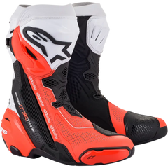 ALPINESTARS Supertech V Boots - Black/Fluo Red/White - US 6.5 / EU 40 2220121-124-40