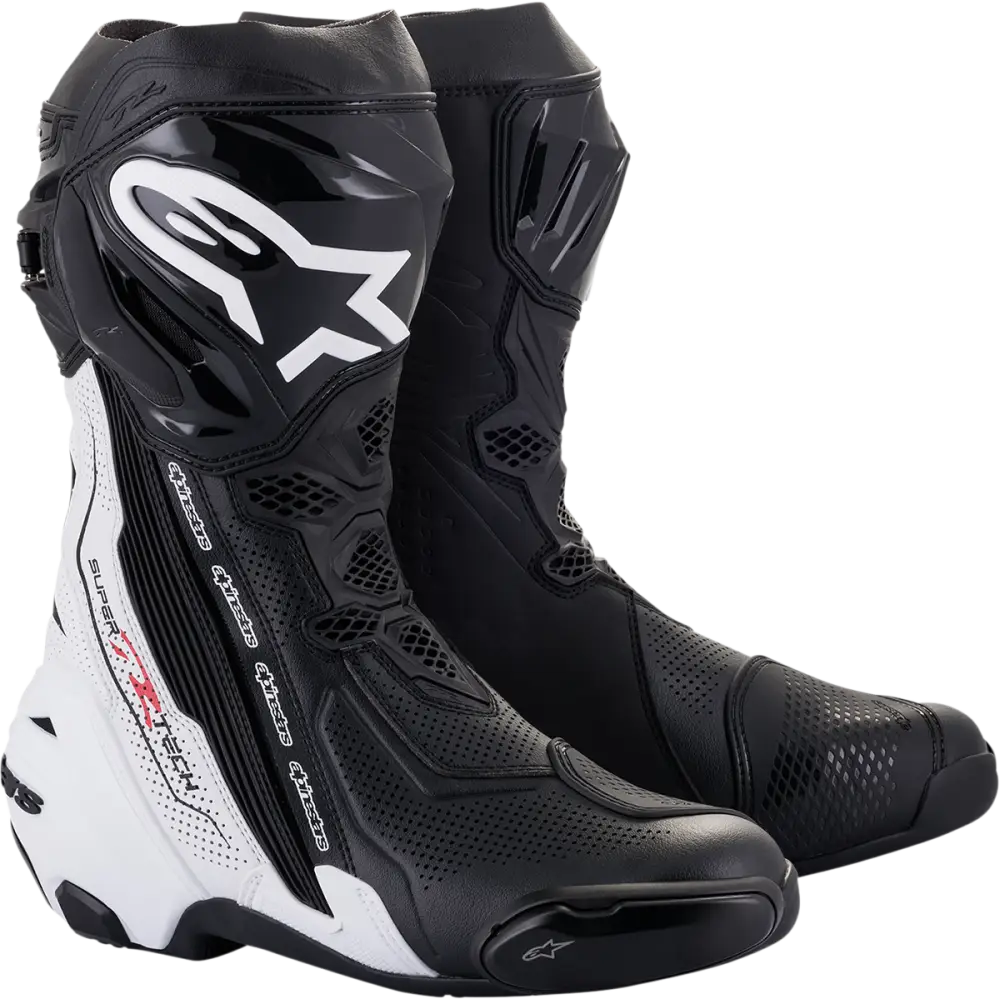 ALPINESTARS Supertech V Boots - Black/White - US 11.5 / EU 46 2220121-12-46