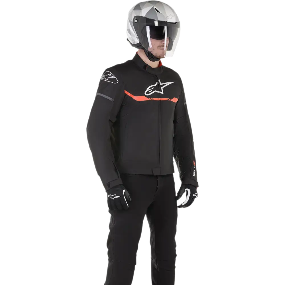 ALPINESTARS T-SP S Waterproof Jacket - Black/Red Fluo - Medium 3200120-1030-M