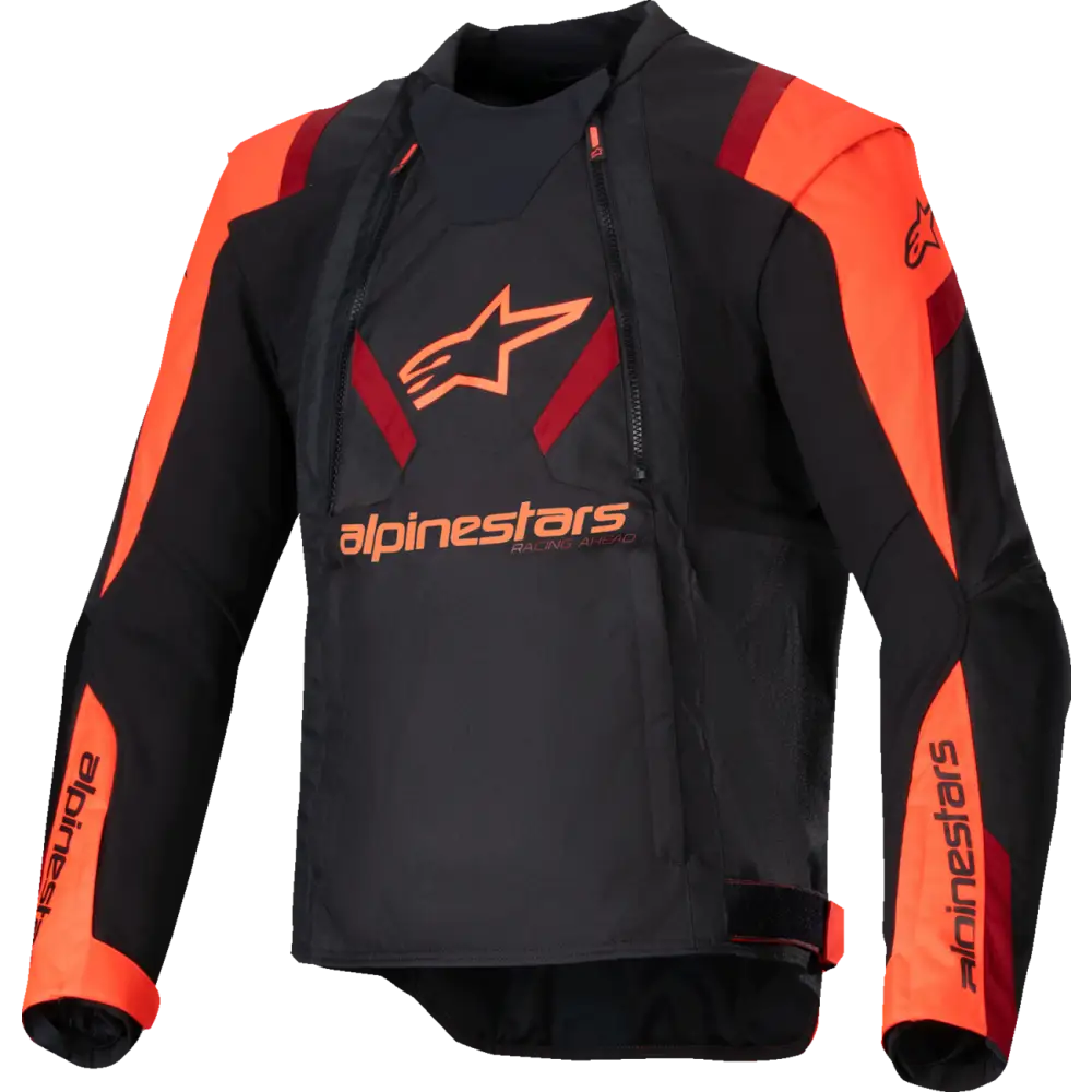 ALPINESTARS T-Stunt Air Jacket - Black/Red Fluo/Dark Red - 4XL 3301825-1365-4X