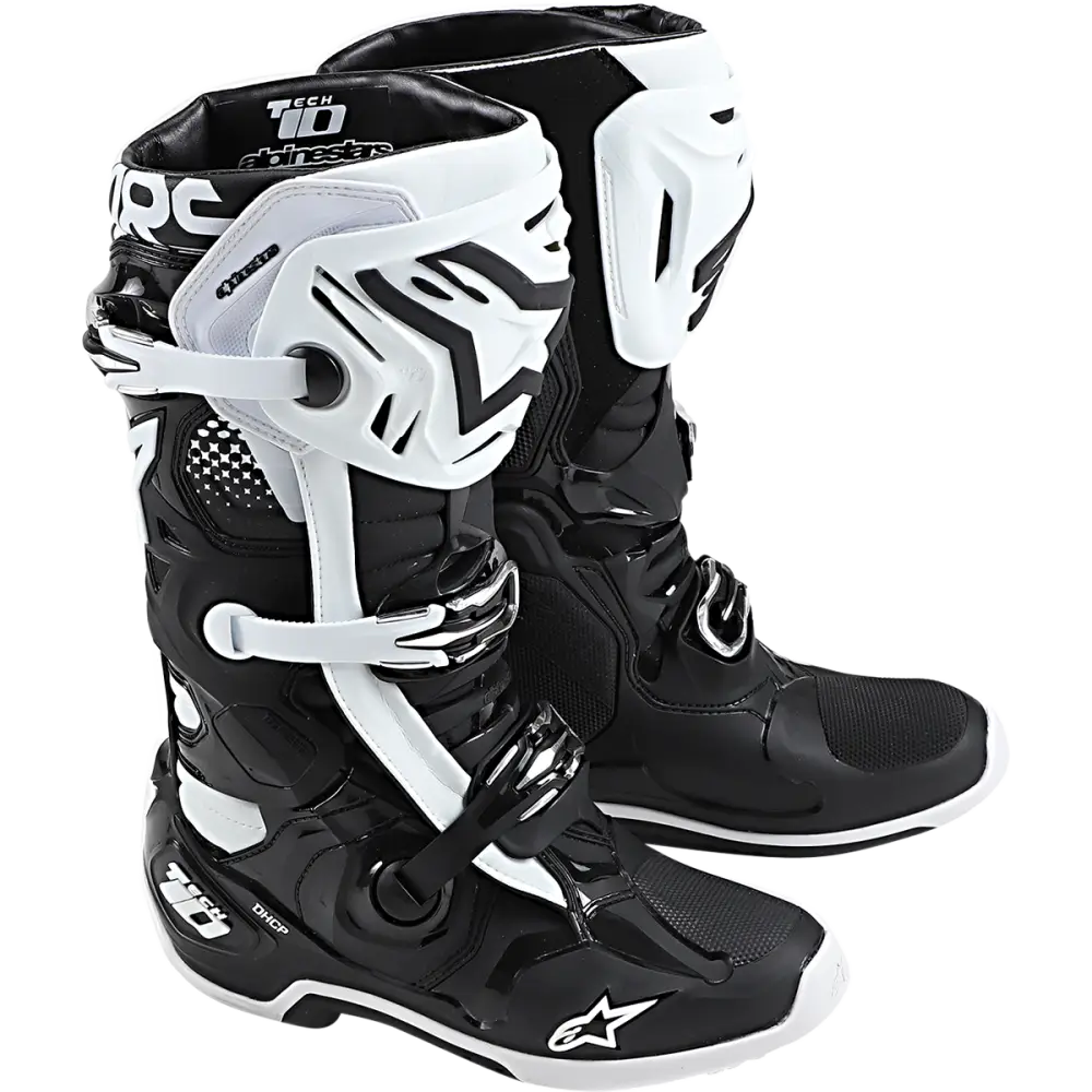 ALPINESTARS Tech 10 Boots - Black/White - US 12 2010020-12-12