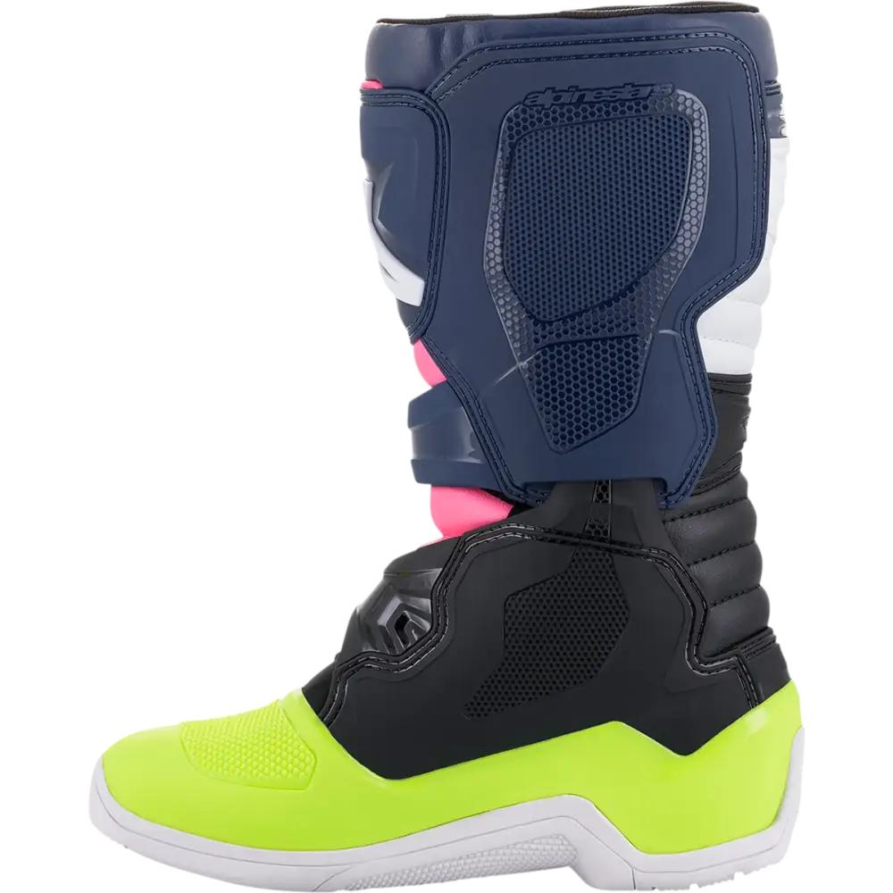 ALPINESTARS Tech 3S Boots - Black/Blue/Pink/White/Yellow - US 7 2014018-1176-7