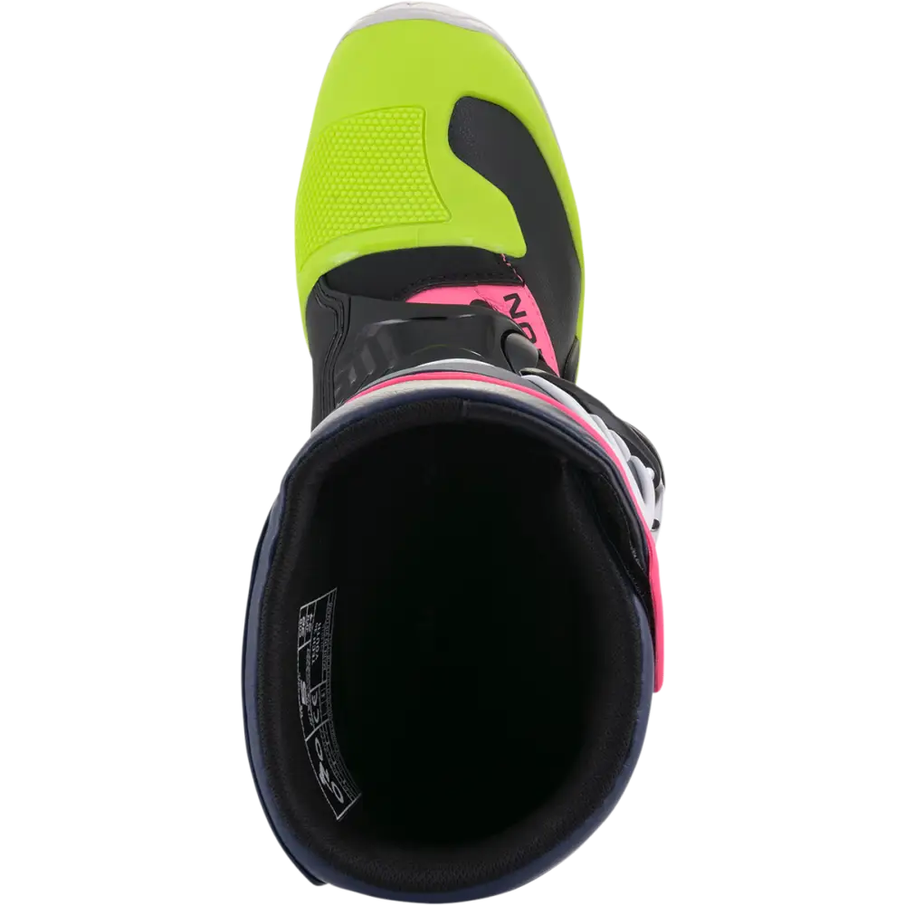 ALPINESTARS Tech 3S Boots - Black/Blue/Pink/White/Yellow - US 7 2014018-1176-7